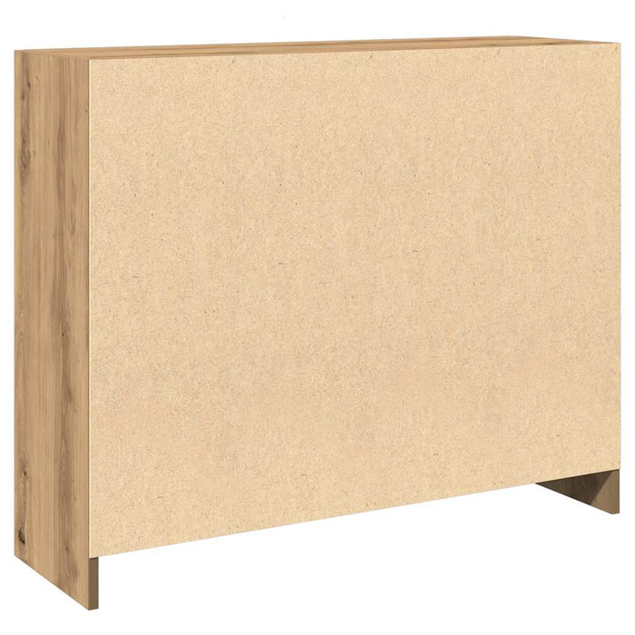 Credenza Rovere Artigianale 91x28x75 cm in Legno Multistrato 855895
