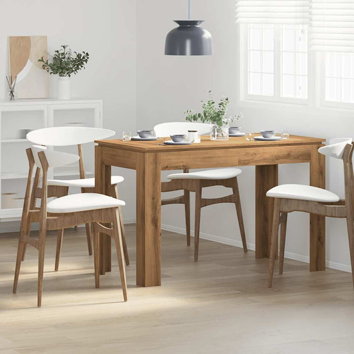 Tavolo da Pranzo Rovere Artigianale 120x60x76 cm in Truciolato