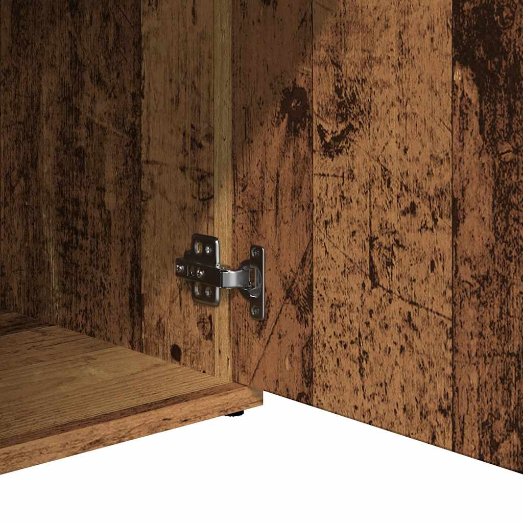 vidaXL Credenza Legno Antico 91x29,5x75 cm in Legno Multistrato