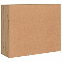 vidaXL Credenza Rovere Artigianale 91x29,5x75 cm in Legno Multistrato