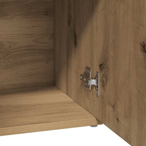 vidaXL Credenza Rovere Artigianale 91x29,5x75 cm in Legno Multistrato