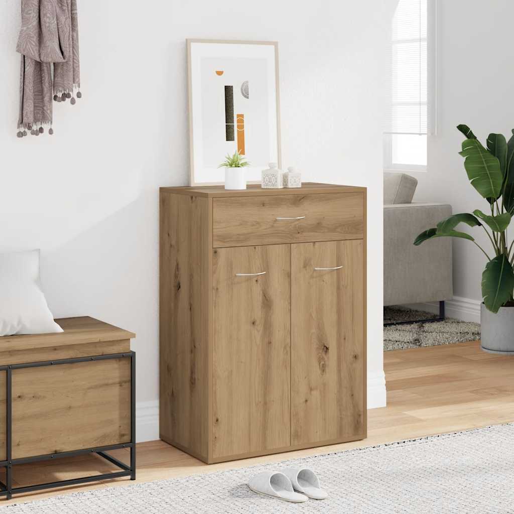 vidaXL Scarpiera Rovere Artigianale 60x35x84 cm in Legno Multistrato