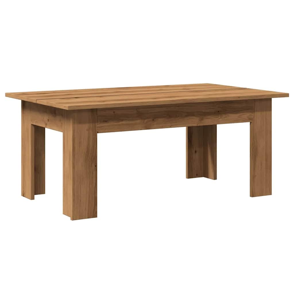 Tavolino da Salotto Artigianale 100x60x42 cm Legno Multistrato 855959