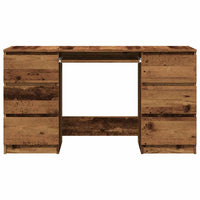 Scrivania Legno Antico 140x50x77 cm in Legno Multistrato