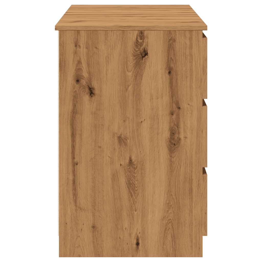 Scrivania Rovere Artigianale 140x50x77 cm in Legno Multistrato