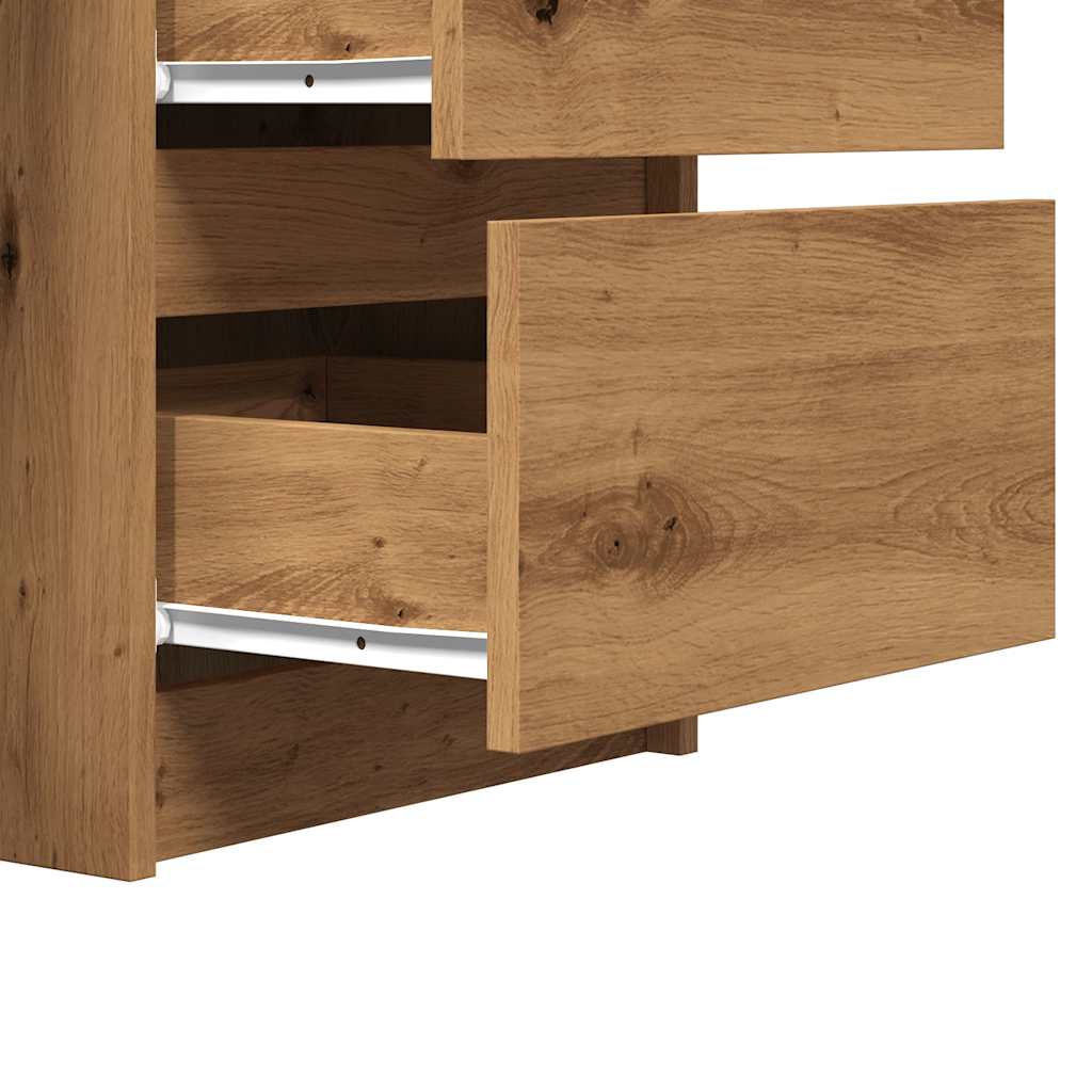Scrivania Rovere Artigianale 140x50x77 cm in Legno Multistrato