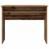 Scrivania Legno Antico 90x50x74 cm in Legno Multistrato