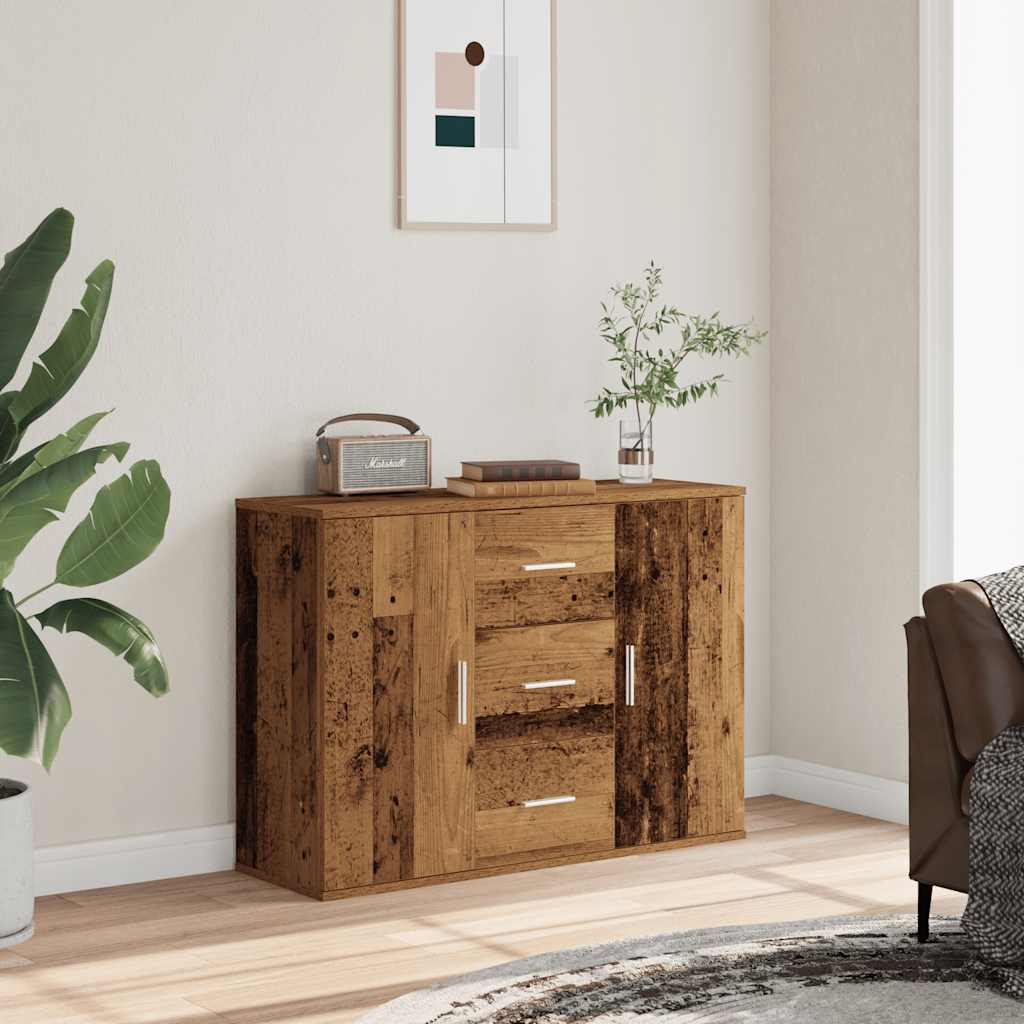 vidaXL Credenza Legno Antico 90x29,5x65 cm in Legno Multistrato