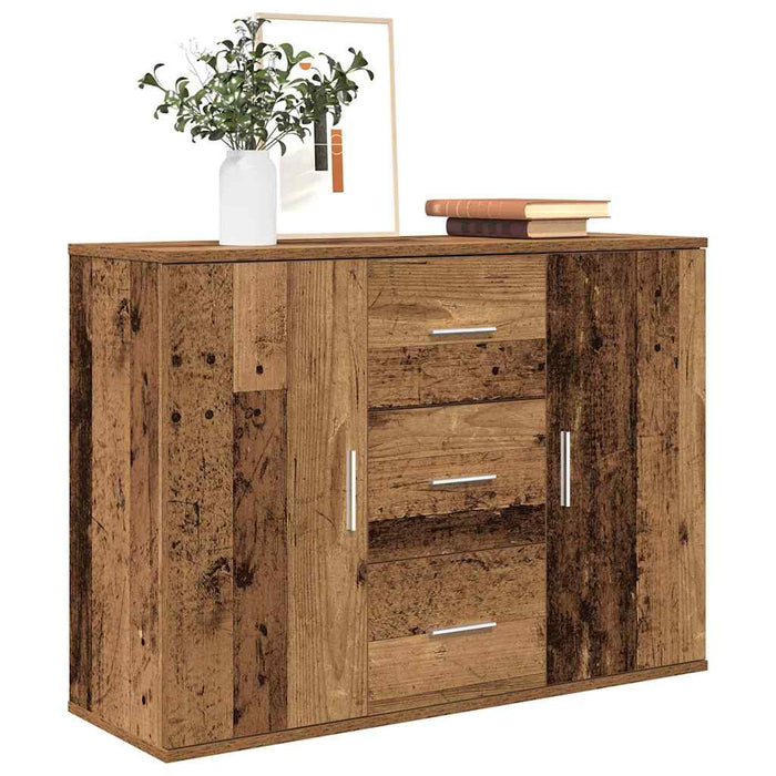 vidaXL Credenza Legno Antico 90x29,5x65 cm in Legno Multistrato
