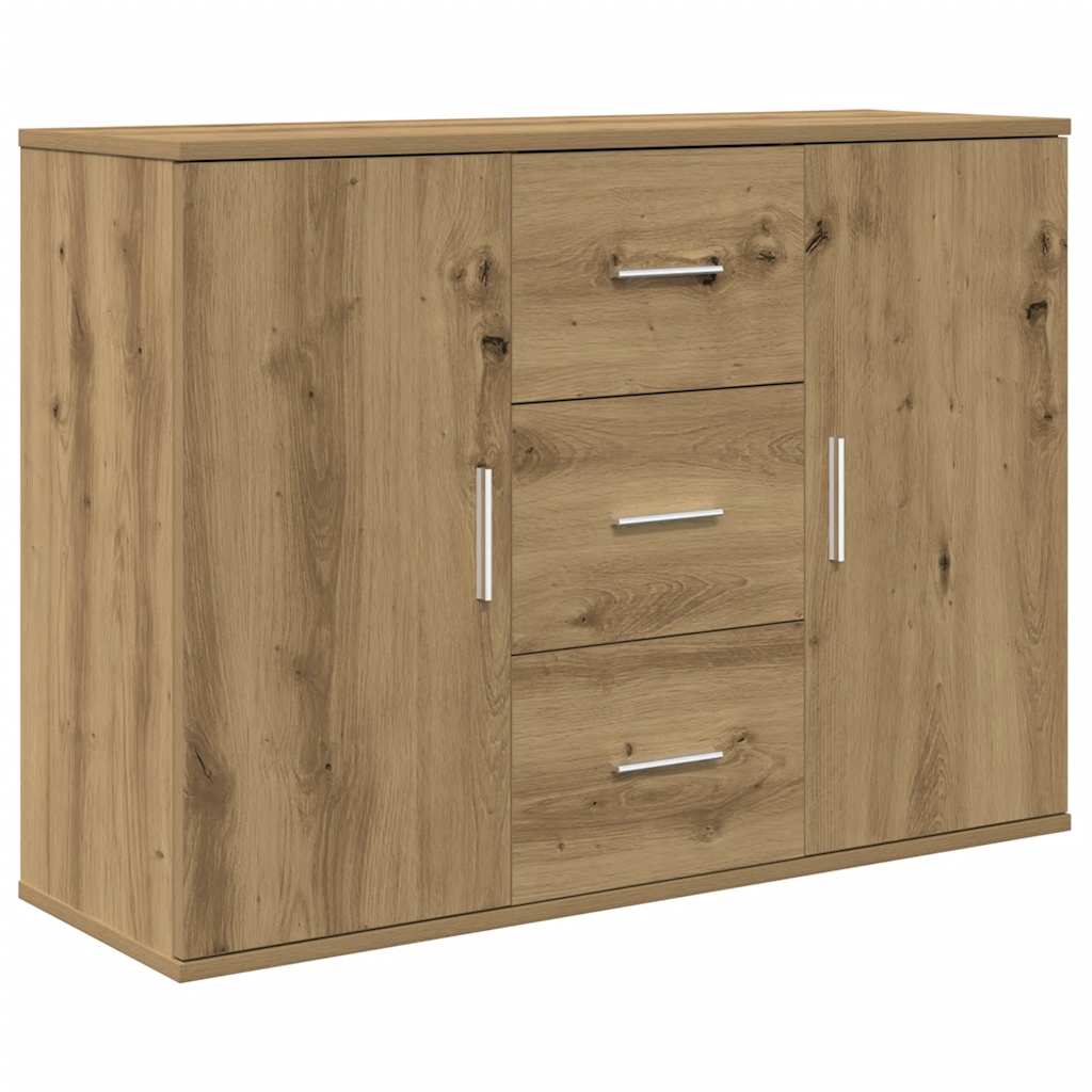 vidaXL Credenza Rovere Artigianale 90x29,5x65 cm in Legno Multistrato