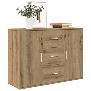 vidaXL Credenza Rovere Artigianale 90x29,5x65 cm in Legno Multistrato
