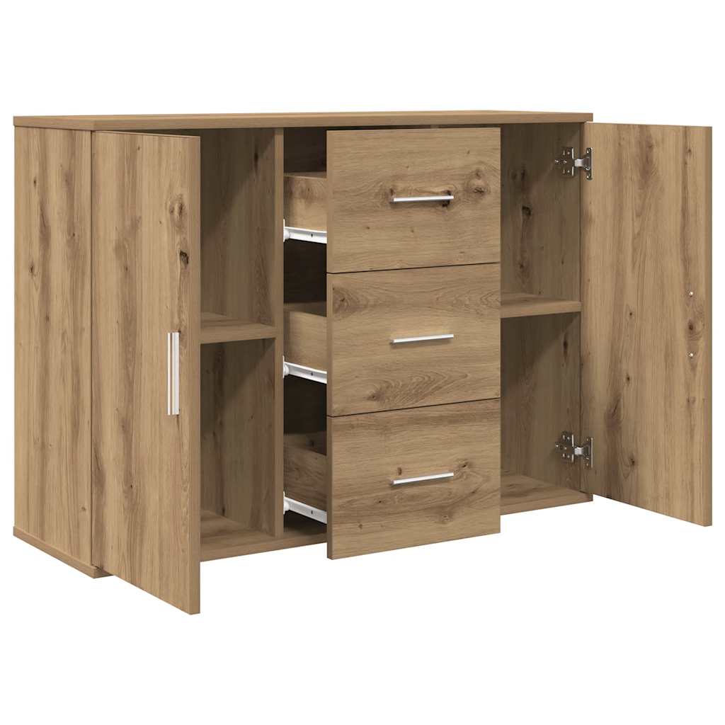 vidaXL Credenza Rovere Artigianale 90x29,5x65 cm in Legno Multistrato