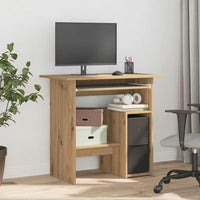 Scrivania Rovere Artigianale 80x45x74 cm in Legno Multistrato