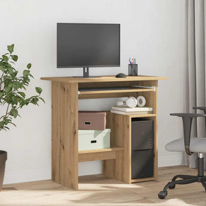 Scrivania Rovere Artigianale 80x45x74 cm in Legno Multistrato