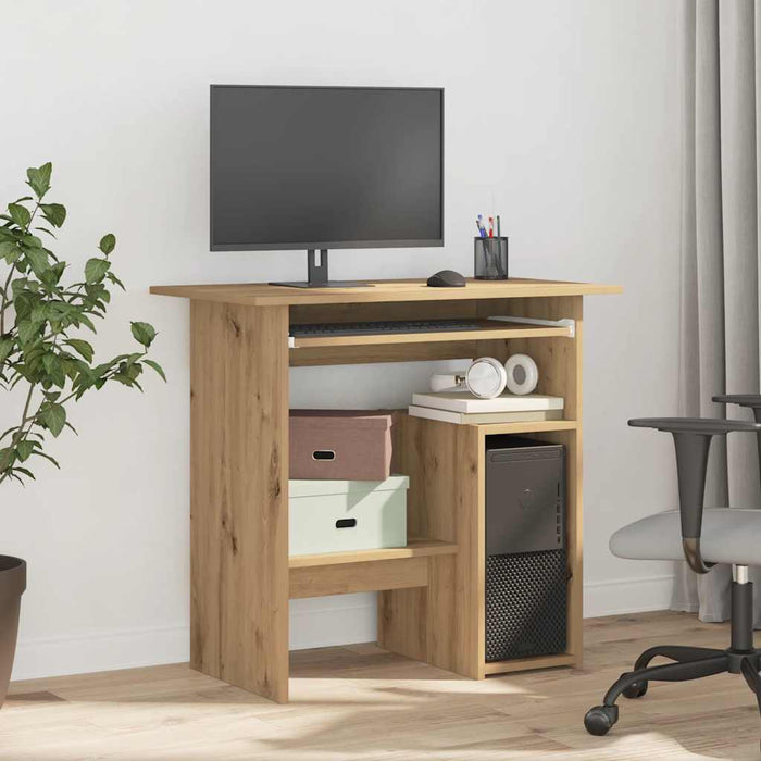 Scrivania Rovere Artigianale 80x45x74 cm in Legno Multistrato