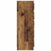 Cassettiera Legno Antico 60x36x103 cm in Legno Multistrato