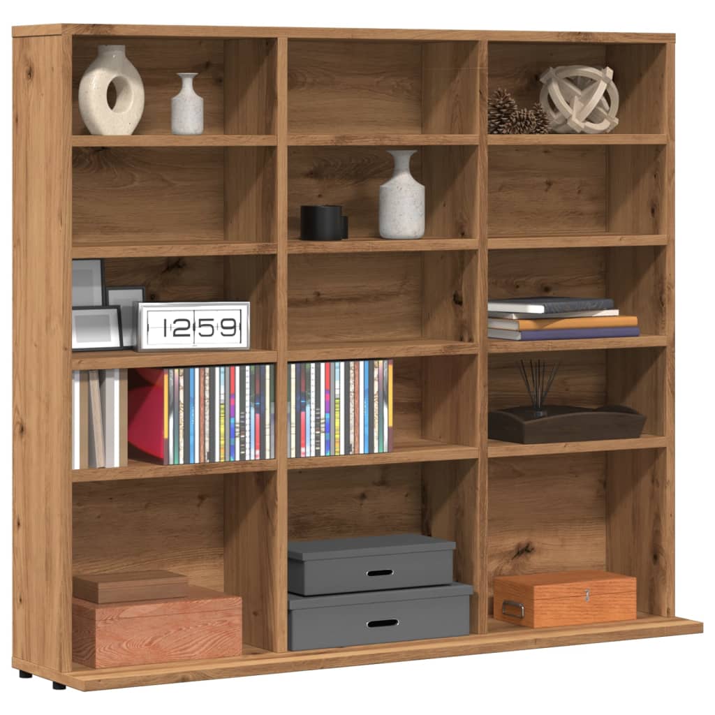 Mobile Porta CD Artigianale 100x23x89,5 cm Legno Multistrato 856001