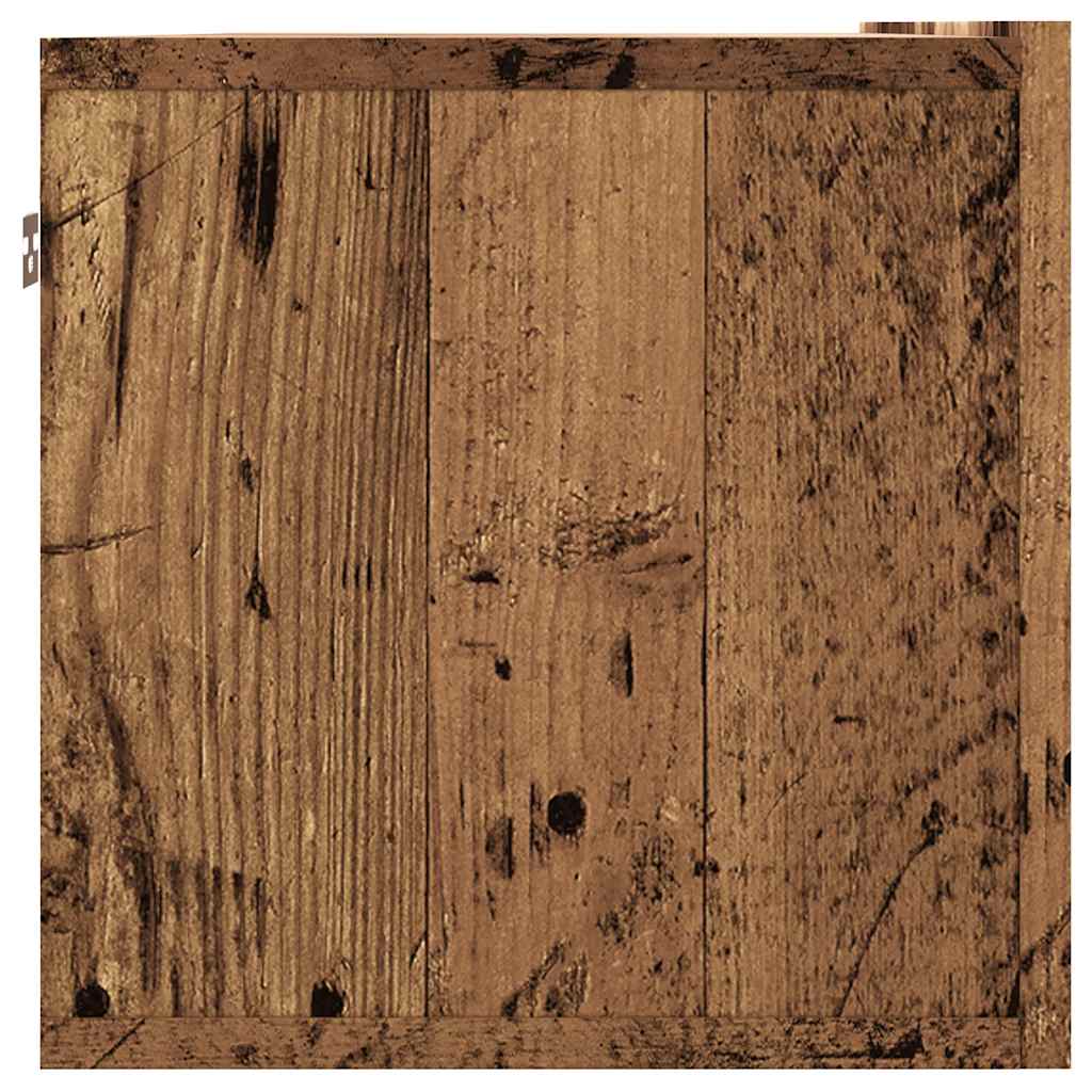 Mobile TV a Parete-Mobile TV a Muro Legno Antico 100x30x30 cm in Truciolato