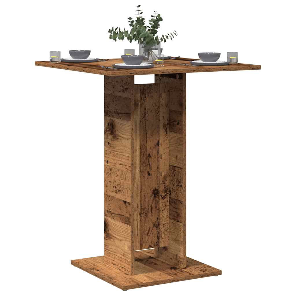 vidaXL Tavolo da Bistrot Legno Antico 60x60x75 cm in Truciolato
