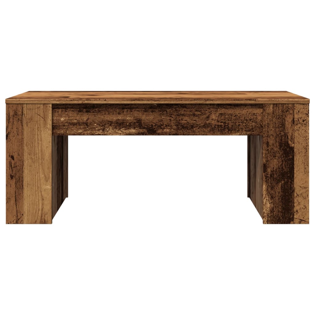 Tavolino da Salotto Legno Antico 102x55x42 cm Legno Multistrato 856024