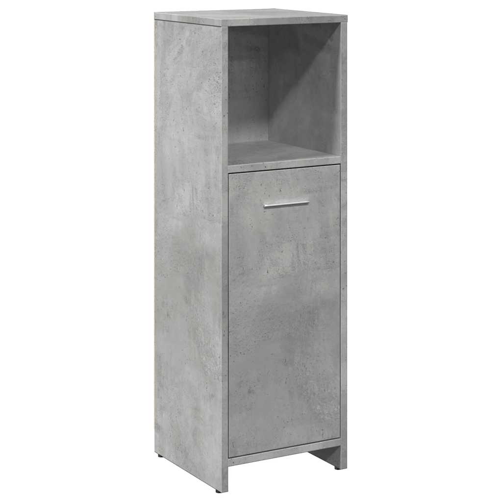 Mobile da Bagno Grigio Cemento 30x30x95 cm in Legno Multistrato 856032