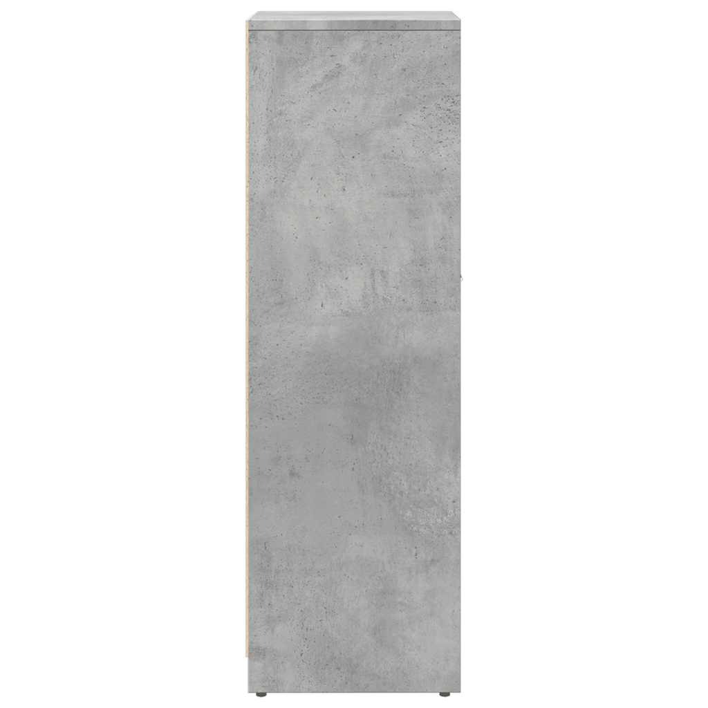 Mobile da Bagno Grigio Cemento 30x30x95 cm in Legno Multistrato
