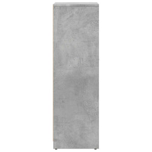 Mobile da Bagno Grigio Cemento 30x30x95 cm in Legno Multistrato