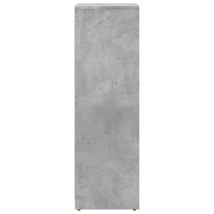Mobile da Bagno Grigio Cemento 30x30x95 cm in Legno Multistrato