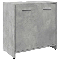 Mobile Lavabo Bagno-Armadietto da bagno Grigio Cemento 60x33x60cm Legno Multistrato
