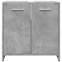 Mobile Lavabo Bagno-Armadietto da bagno Grigio Cemento 60x33x60cm Legno Multistrato