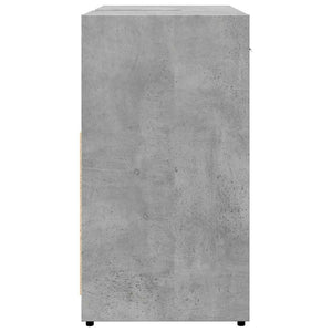 Mobile Lavabo Bagno Grigio Cemento 60x33x60cm Legno Multistrato