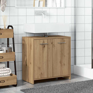vidaXL Mobile Lavabo Bagno Rovere Artigianale Legno Multistrato