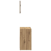 vidaXL Mobile da Bagno con Specchio Rovere Artigianale Truciolato