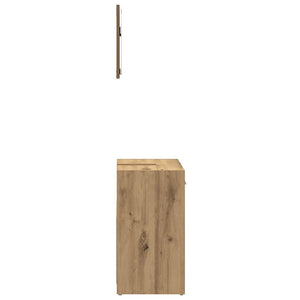 vidaXL Mobile da Bagno con Specchio Rovere Artigianale Truciolato