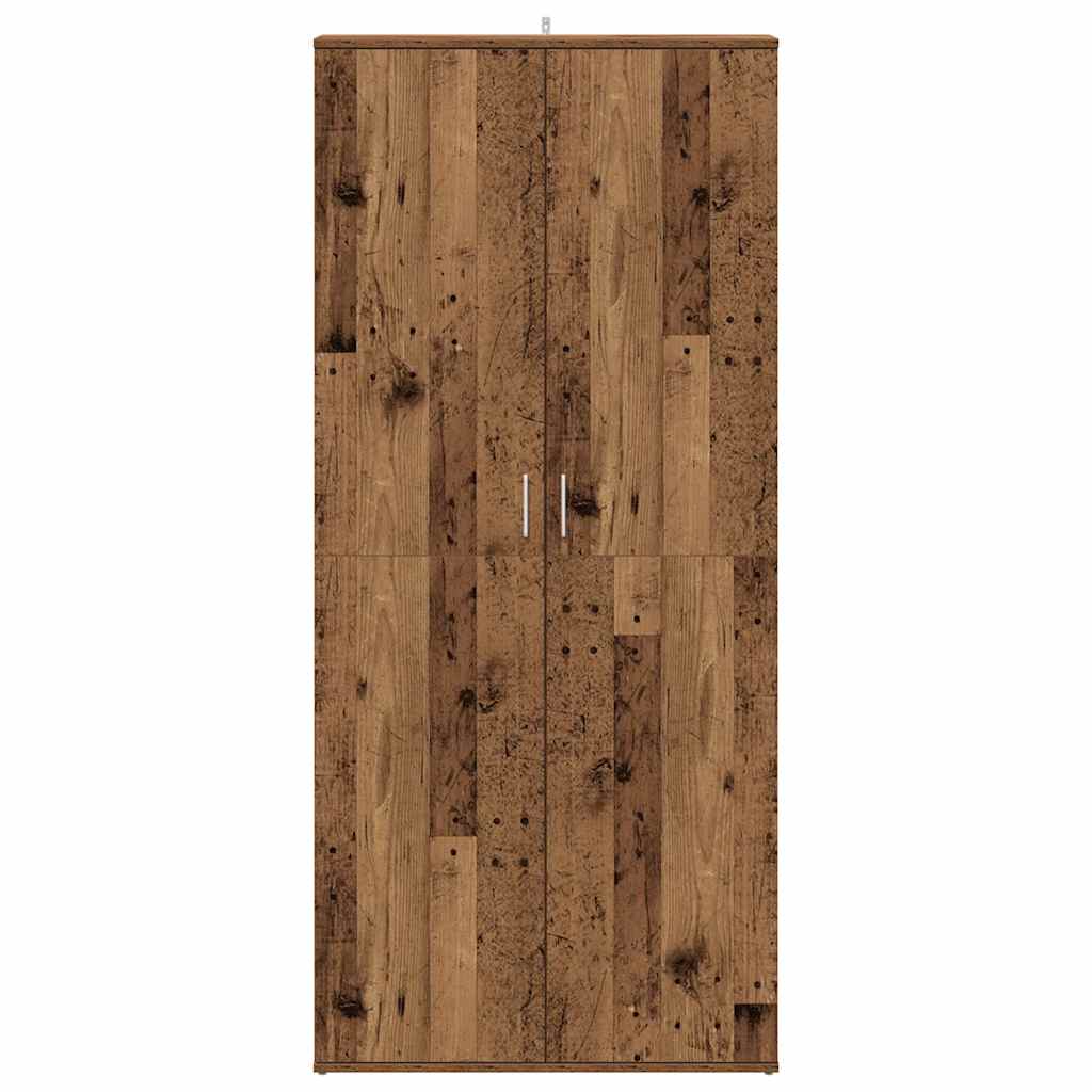 Scarpiera Legno Antico 80x39x178 cm in Truciolato 856044