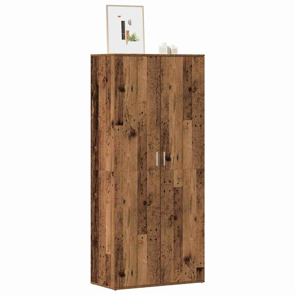 Scarpiera Legno Antico 80x39x178 cm in Truciolato 856044