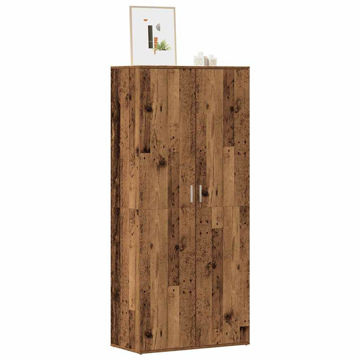 Scarpiera Legno Antico 80x39x178 cm in Truciolato 856044