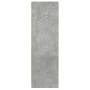 vidaXL Mobile da Bagno Grigio Cemento 30x30x95 cm in Legno Multistrato