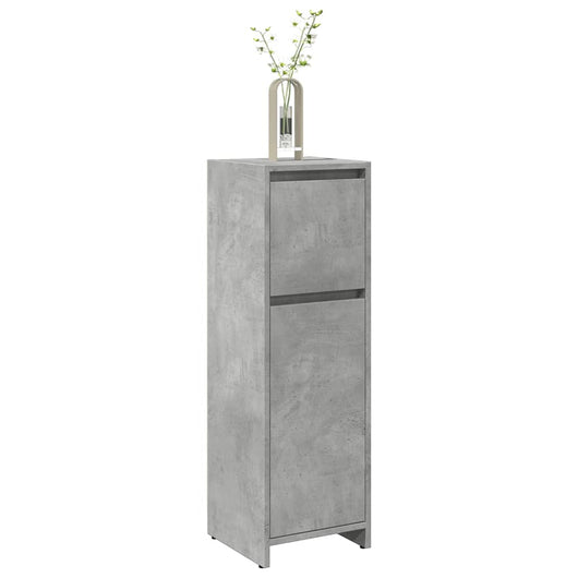 Mobile da Bagno Grigio Cemento 30x30x95 cm in Legno Multistrato 856060