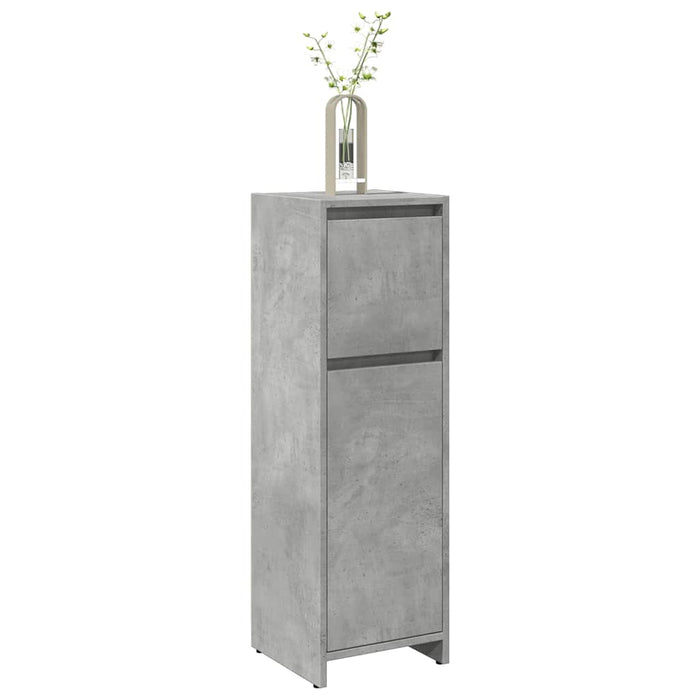 Mobile da Bagno Grigio Cemento 30x30x95 cm in Legno Multistrato 856060