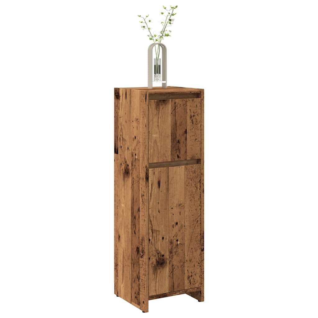 Mobile da Bagno Legno Antico 30x30x95 cm in Legno Multistrato 856061