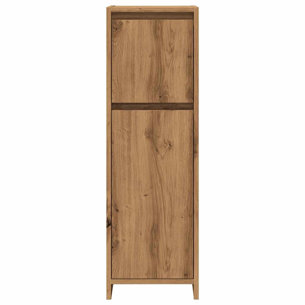 Armadietto Bagno Artigianale 30x30x95 cm in Legno Multistrato 856062