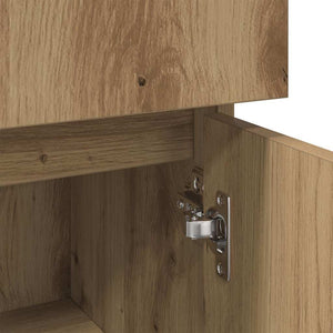 vidaXL Armadietto Bagno Artigianale 30x30x95 cm in Legno Multistrato