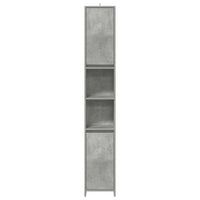 Mobile da Bagno Grigio Cemento 30x30x183,5 cm Legno Multistrato 856063