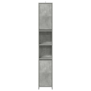 Mobile da Bagno Grigio Cemento 30x30x183,5 cm Legno Multistrato 856063