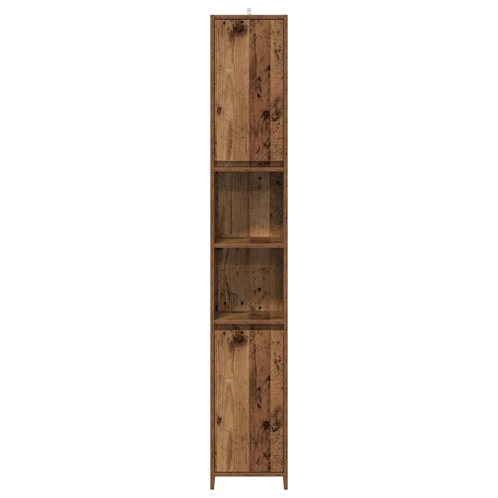 Mobile da Bagno Legno Antico 30x30x183,5 cm in Truciolato 856064