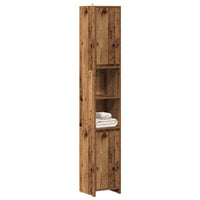 Mobile da Bagno Legno Antico 30x30x183,5 cm in Truciolato 856064