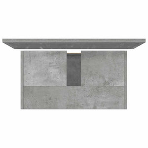 Set Mobili da Bagno 2 pz Grigio Cemento in Legno Multistrato 856066