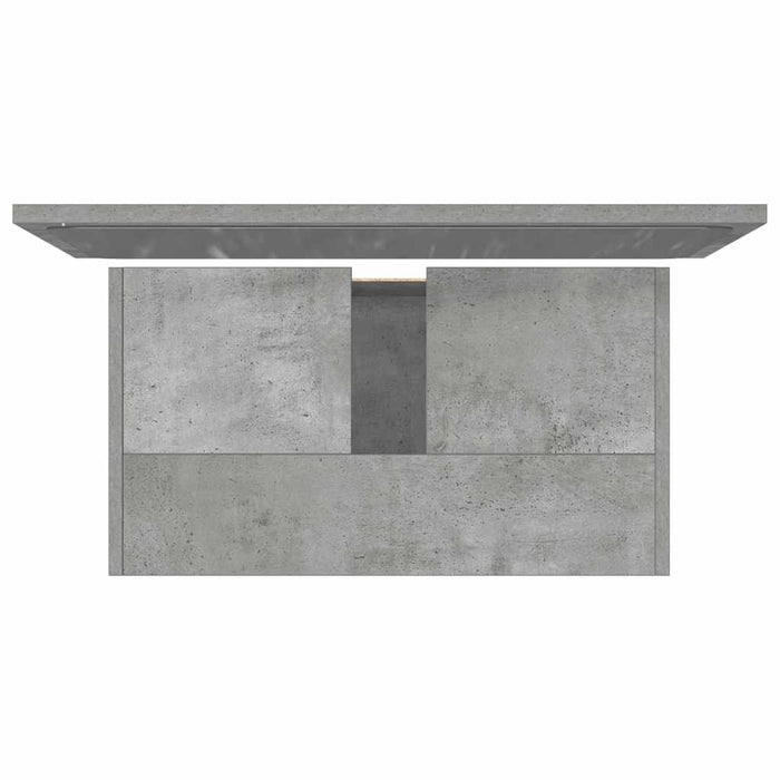 Set Mobili da Bagno 2 pz Grigio Cemento in Legno Multistrato