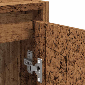 Set Mobili da Bagno 2 pz Legno Antico in Legno Multistrato 856067